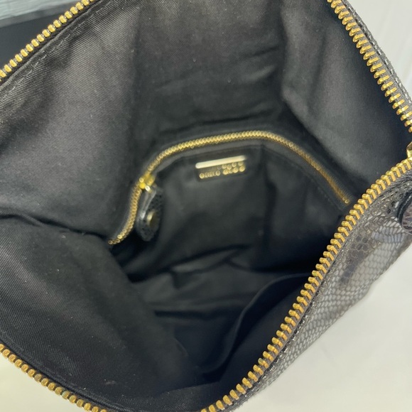 Jimmy Choo Mave leather snaked - embossed pattern Clutch - Picture 8 of 9